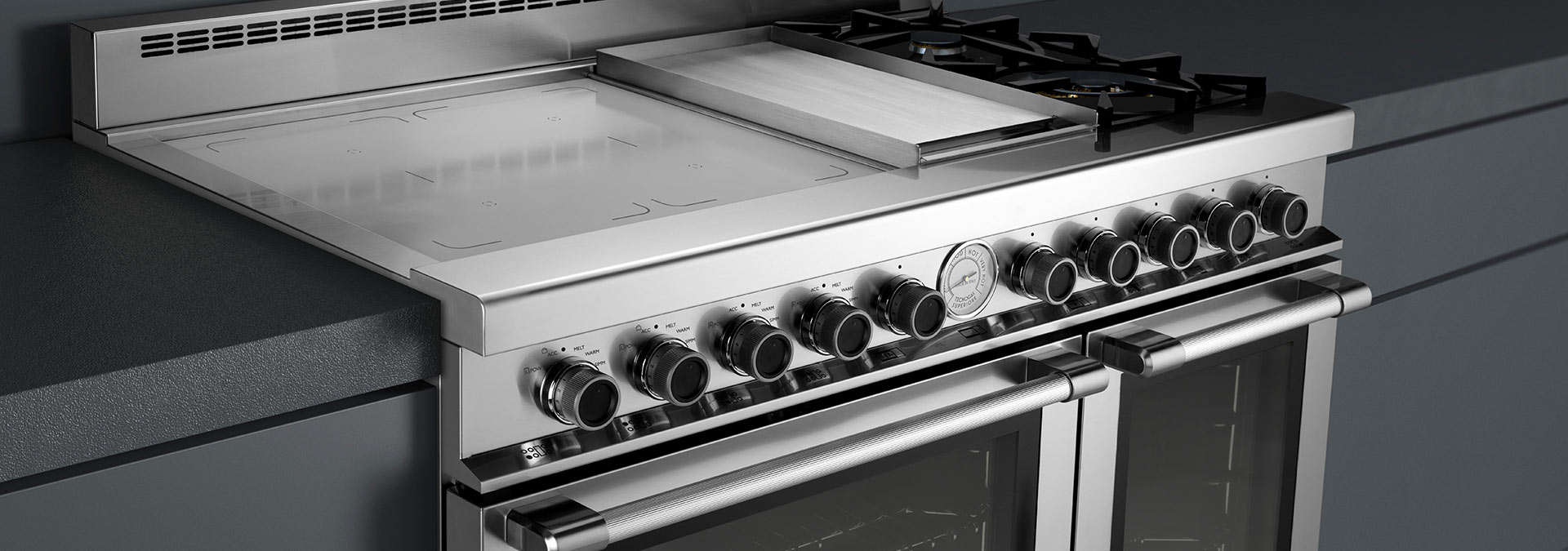 Range Next 48 Classic Stainless Steel 4 Induction Griddle 2